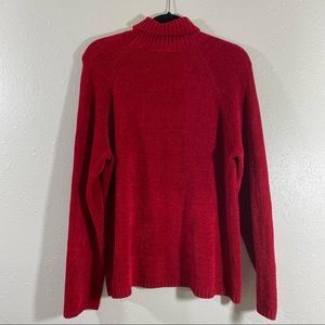 Chico’s Sweater size 3 Red Turtleneck long sleeve Sweater